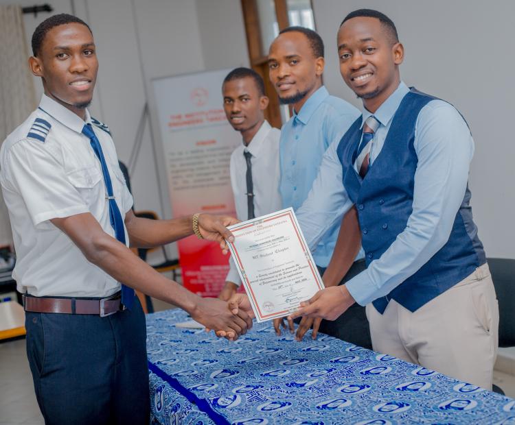 Submission of certificates to one among the IET Leaders.